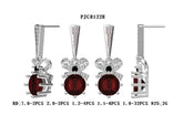 Sterling Silver Semi Mount Earrings Setting Round RD 7x7mm - Syzjewelry